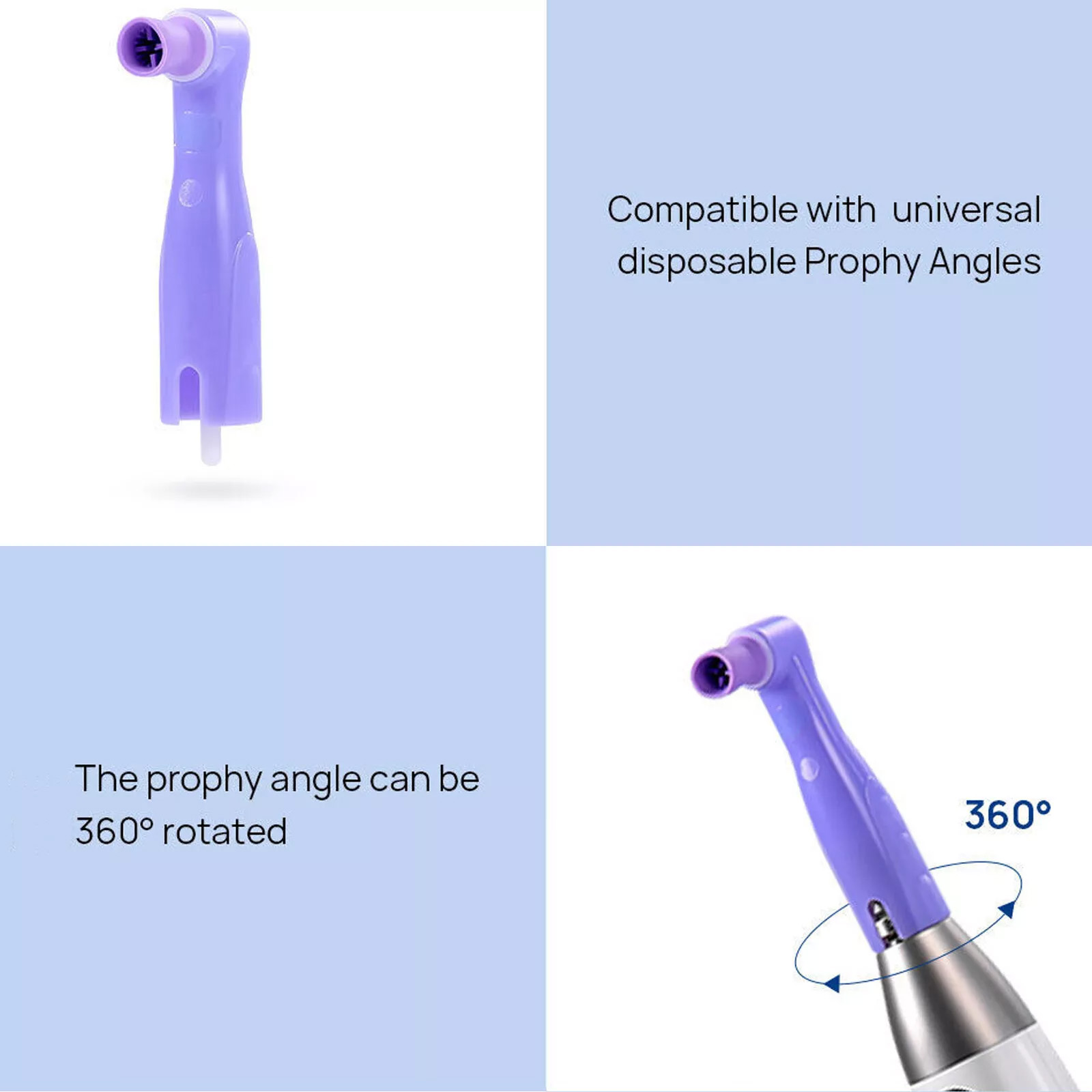 Betterway I-Prophy Dental Electric Cordless Hygiene Prophy Handpiece 360° Swivel